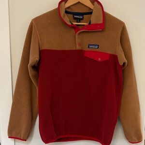 Patagonia Synchilla Pullover - Red & Camel